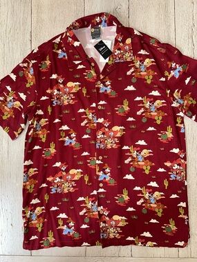 Disney Our Universe Mickey & Friends Western Cowboy Button Down